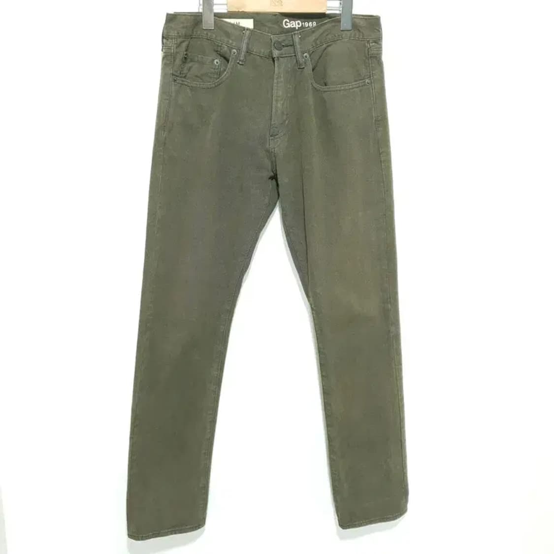 GAP 슬림핏 데님 팬츠 30 카키_M0303 상품이미지1
