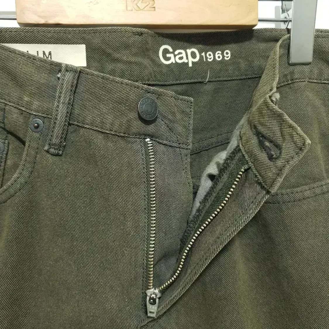 GAP 슬림핏 데님 팬츠 30 카키_M0303 상품이미지6