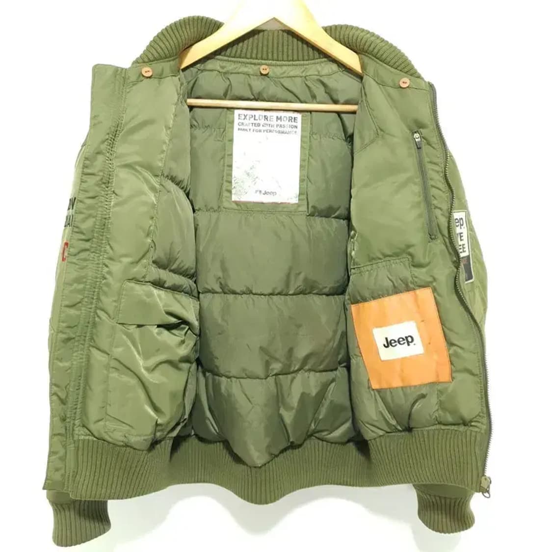 JEEP 패치 덕다운 항공 점퍼 S 90_W0084 상품이미지9