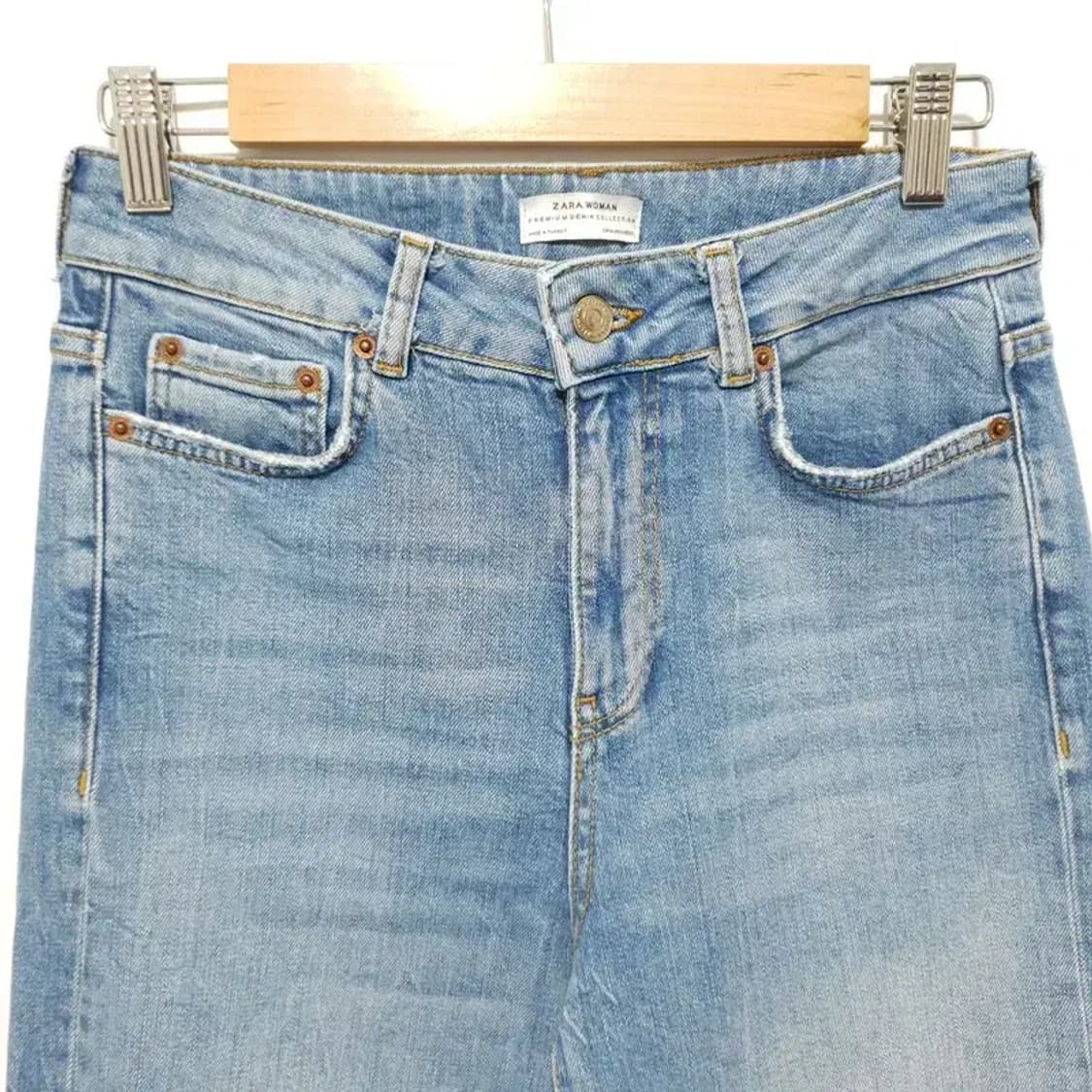 자라 우먼 트임 데님 팬츠 EUR34_M0344 상품이미지2