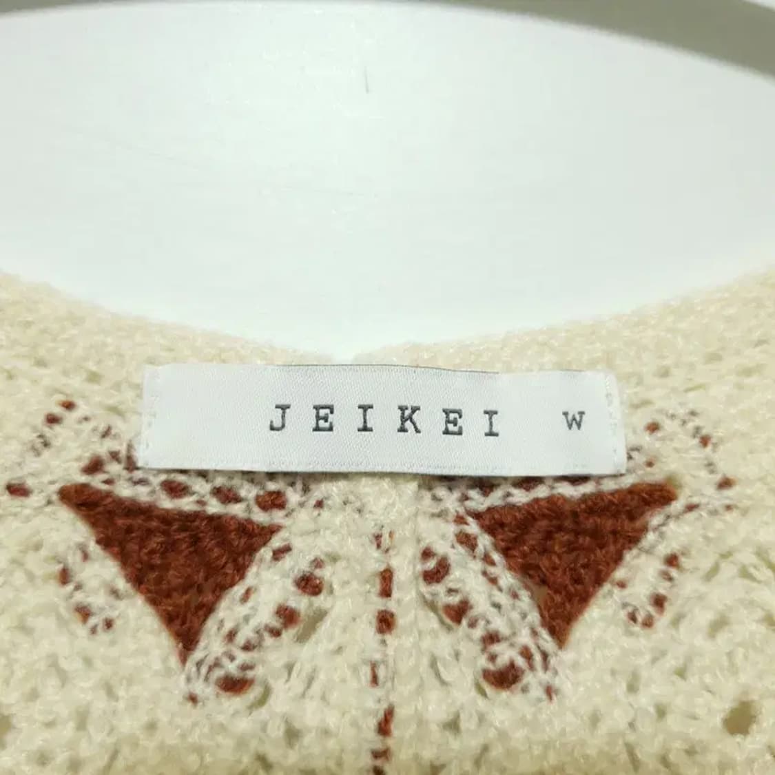 JEIKEI 니트 배색 블라우스 F_S0394 상품이미지6