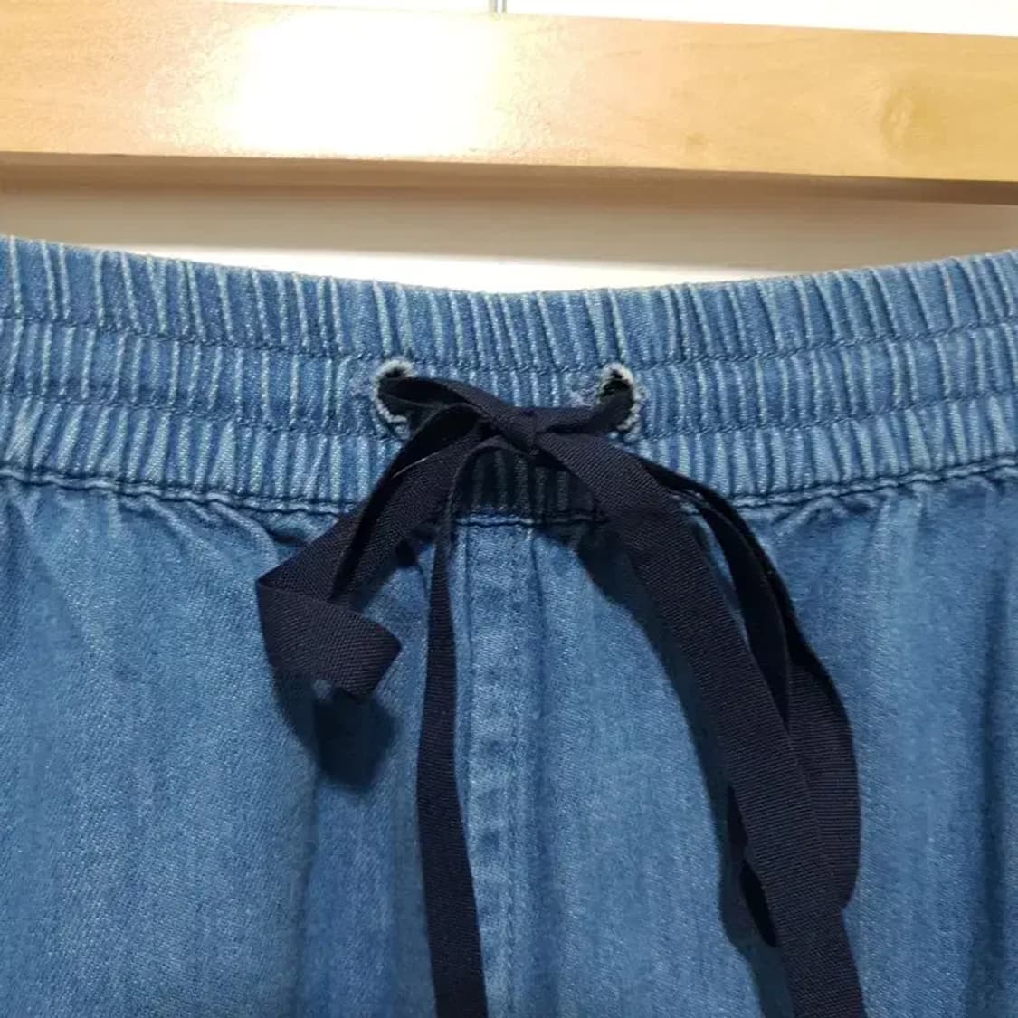 AR SRPLS  사이드 지퍼 밴딩 데님 숏 팬츠 0_S0432 상품이미지2