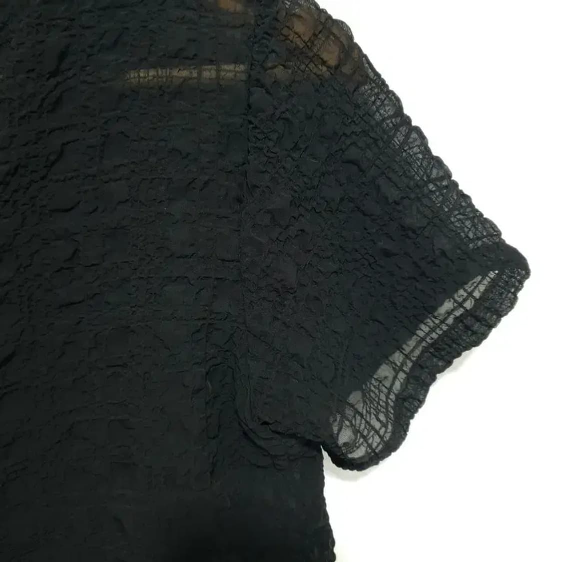 시스루 엠보 블라우스 F_S0399 상품이미지3