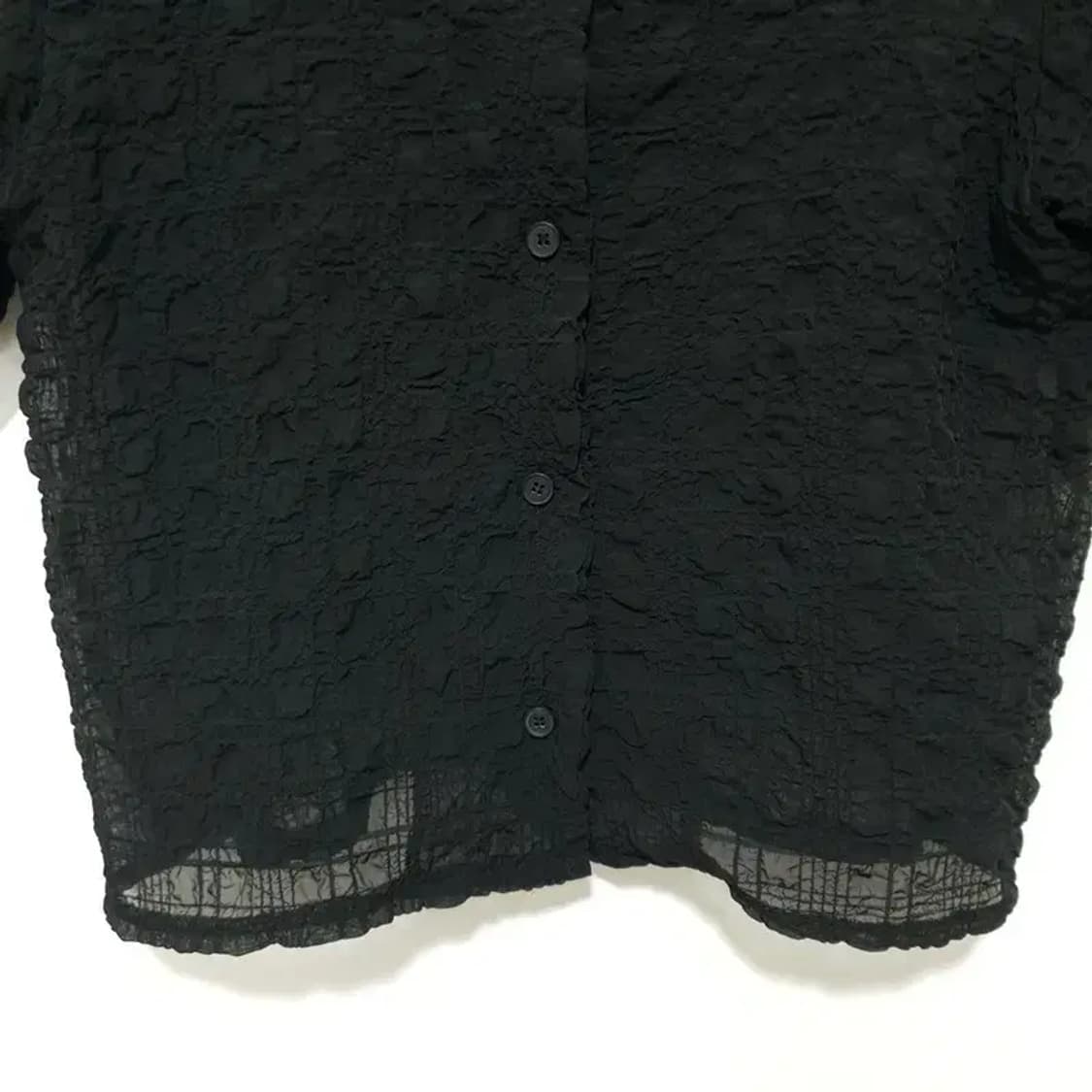 시스루 엠보 블라우스 F_S0399 상품이미지4