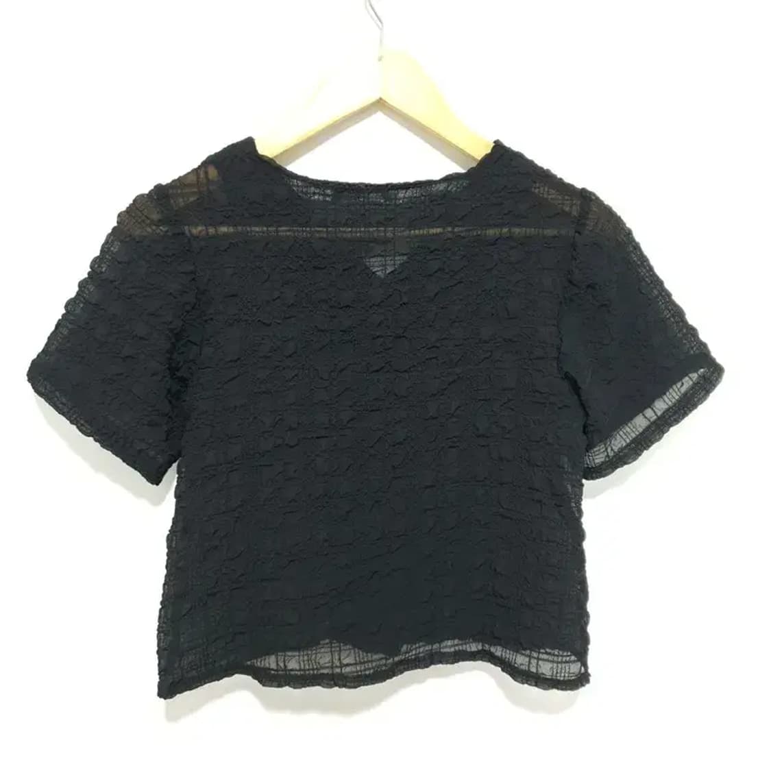 시스루 엠보 블라우스 F_S0399 상품이미지5