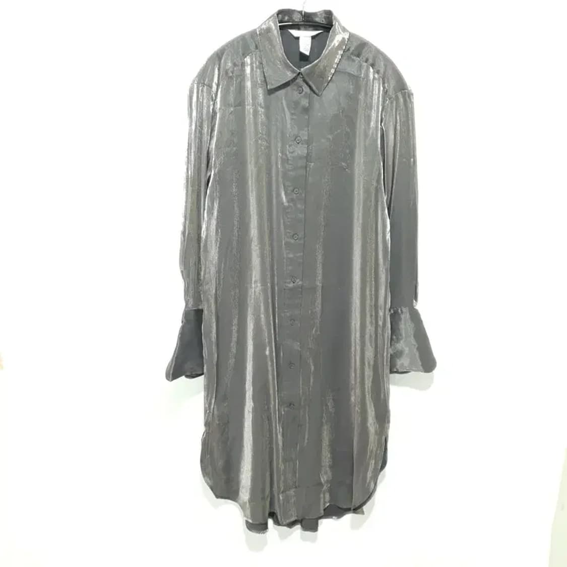 H&M 새틴 셔츠 원피스 XS_M0373 상품이미지1