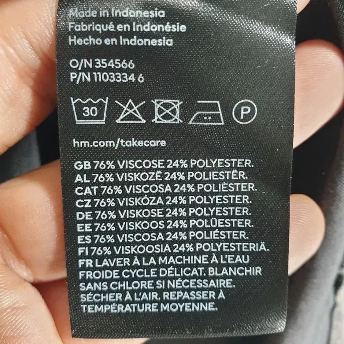 H&M 새틴 셔츠 원피스 XS_M0373 상품이미지7