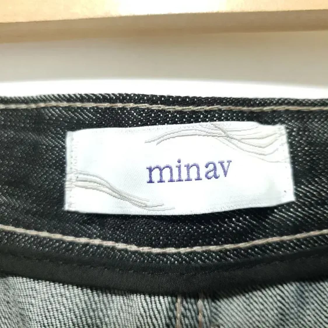 MINAV 와이드 원턱 카운터 데님 팬츠 XL_M0405 상품이미지8