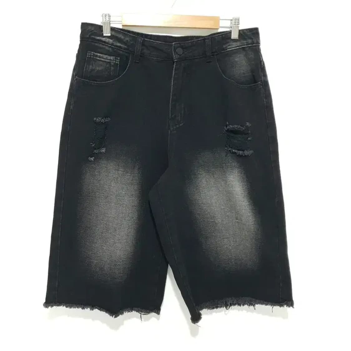 남성 데님 워싱 버뮤다 팬츠 L_S0507 상품이미지1