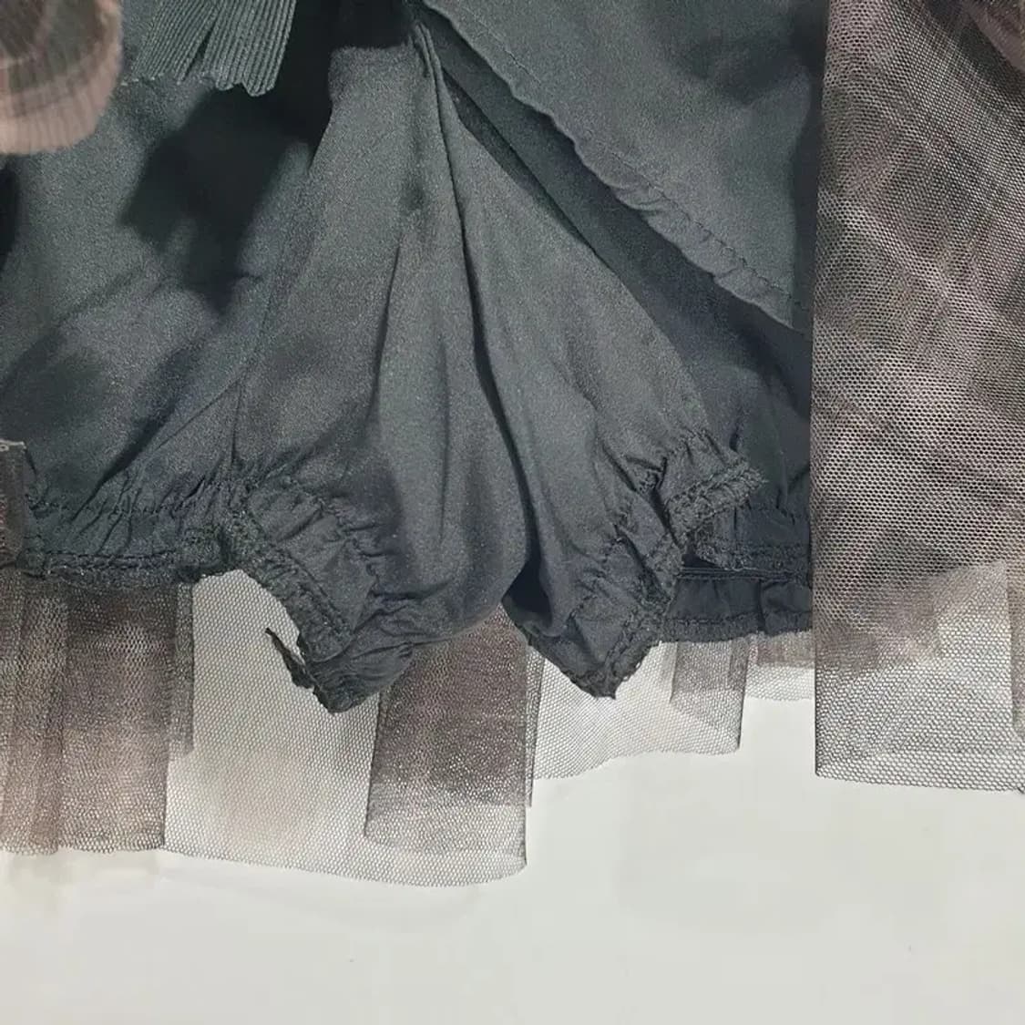 고딕 펑크 레더 체크 미니 샤 스커트 M_S0484 상품이미지5
