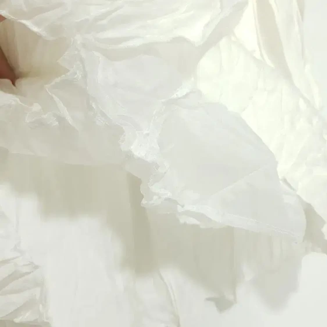 발레코어 새틴 랩 리본 스커트 F_S0486 상품이미지5