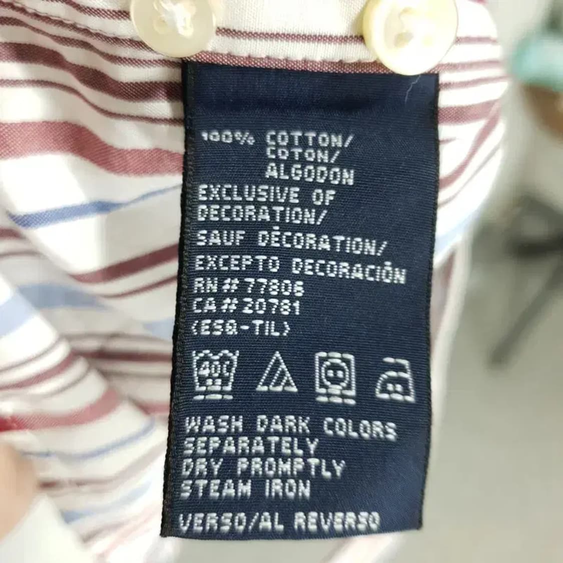 타미힐피거 80's 2PLY FABRIC 스트라이프 셔츠 XL_M0409 상품이미지10