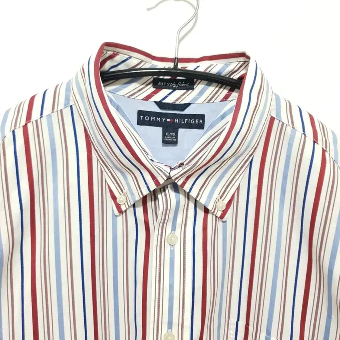 타미힐피거 80's 2PLY FABRIC 스트라이프 셔츠 XL_M0409 상품이미지2