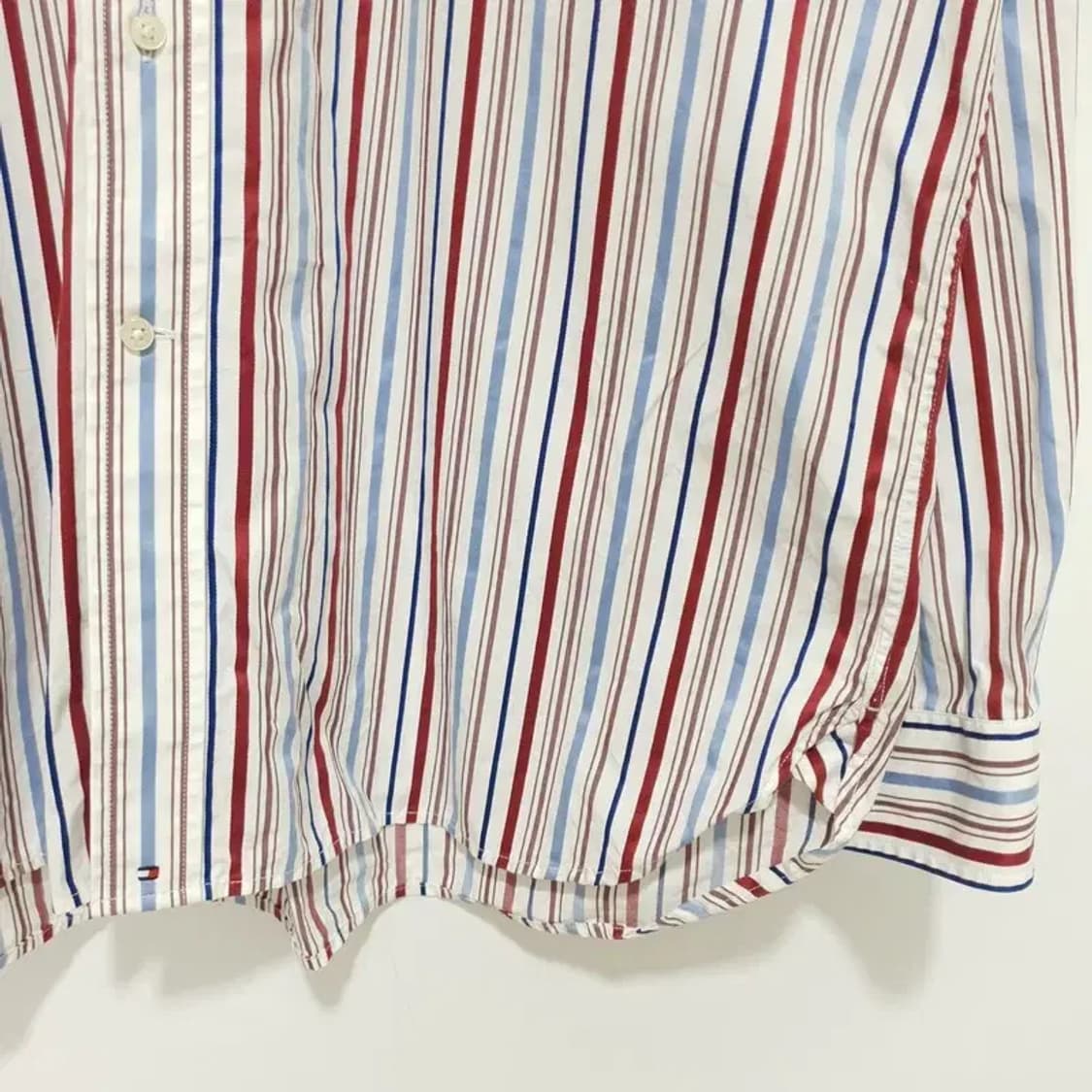 타미힐피거 80's 2PLY FABRIC 스트라이프 셔츠 XL_M0409 상품이미지7