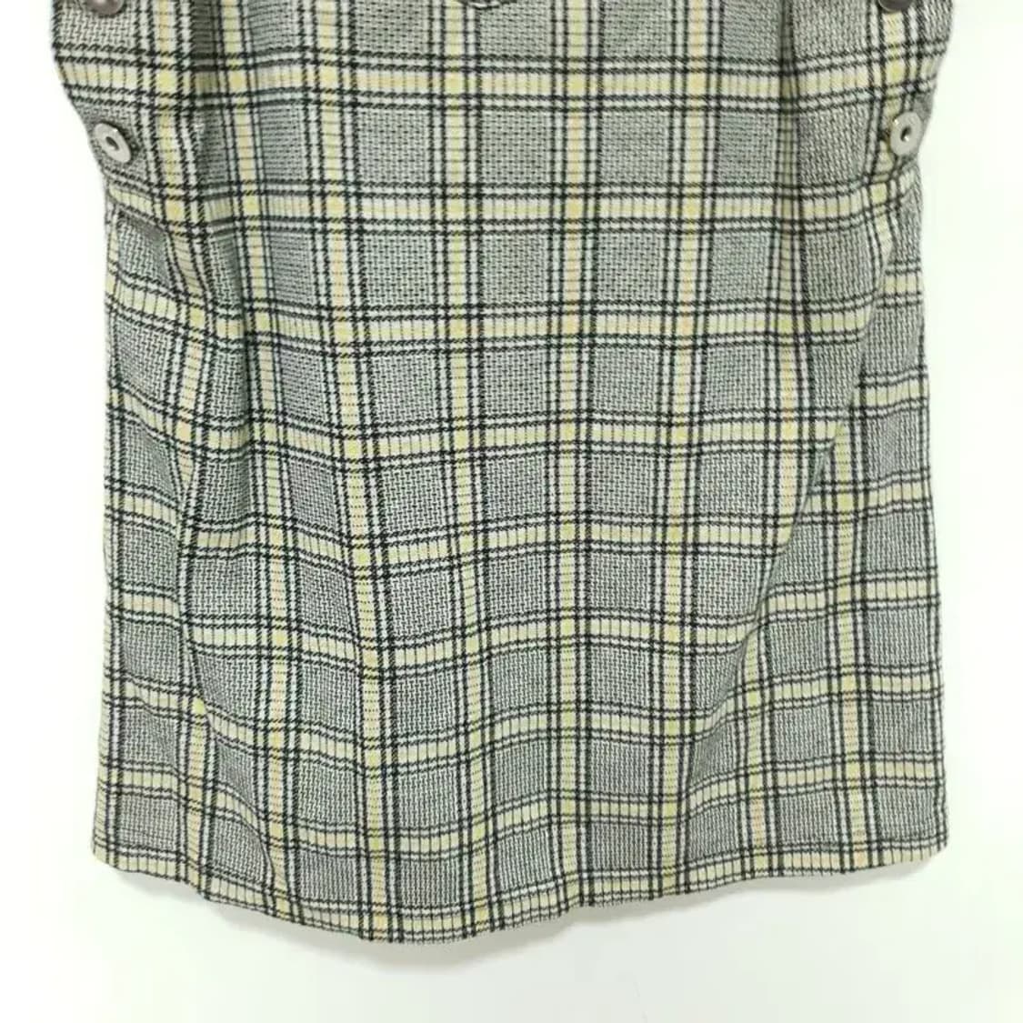 H&M 체크 멜빵 원피스 38_M0444 상품이미지4