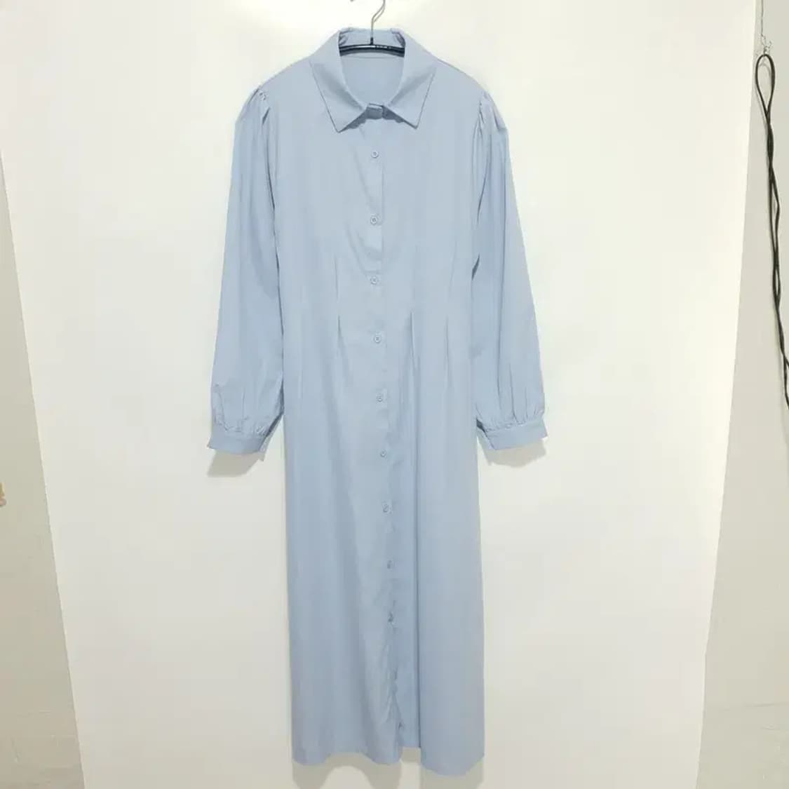 셔츠 롱 원피스 F_M0536 상품이미지1