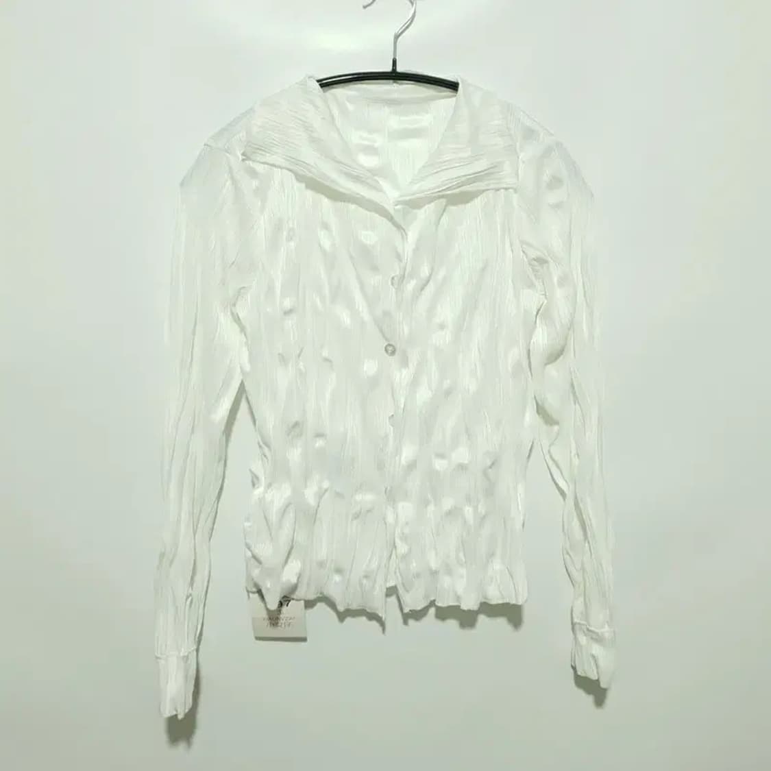 새틴 주름 블라우스 F_M0530 상품이미지1