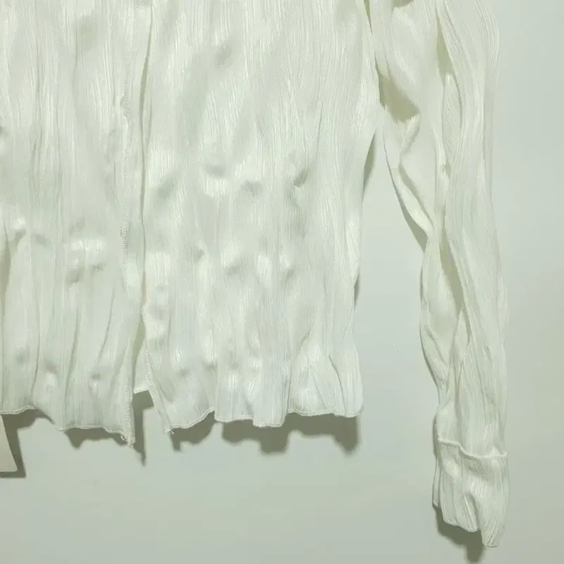 새틴 주름 블라우스 F_M0530 상품이미지4
