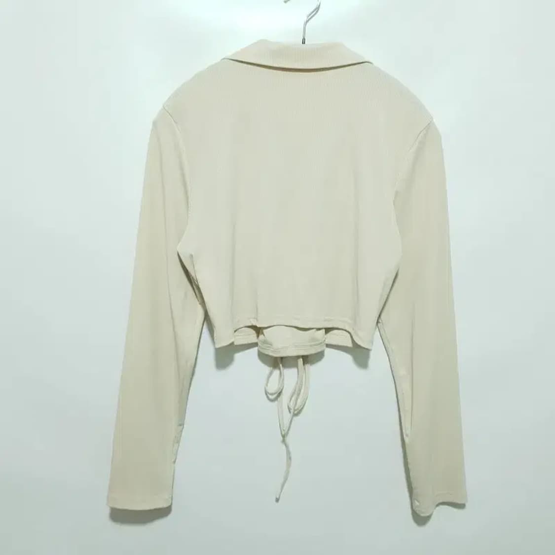 오픈카라 코르셋 크롭 티 XL_M0572 상품이미지6