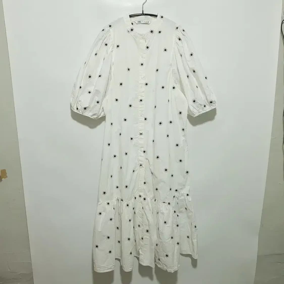 자라 벌룬 소매 자수 원피스 S_S0706 상품이미지1