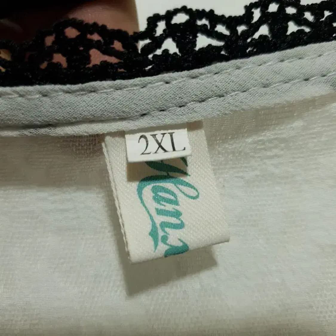 진주버튼 블라우스 2XL_S0742 상품이미지7