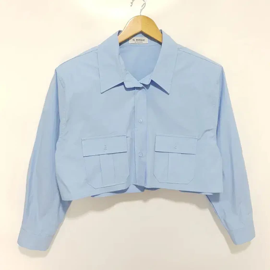 오버핏 크롭 셔츠 F_M0703 상품이미지1