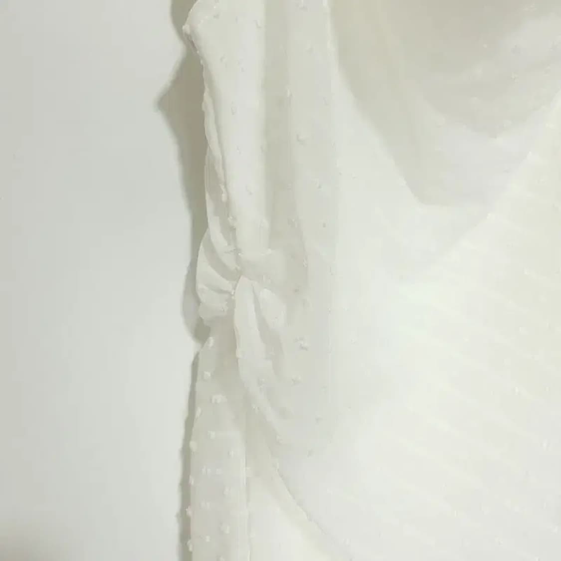 끈나시 셔링 언발 블라우스 XL_S0805 상품이미지3