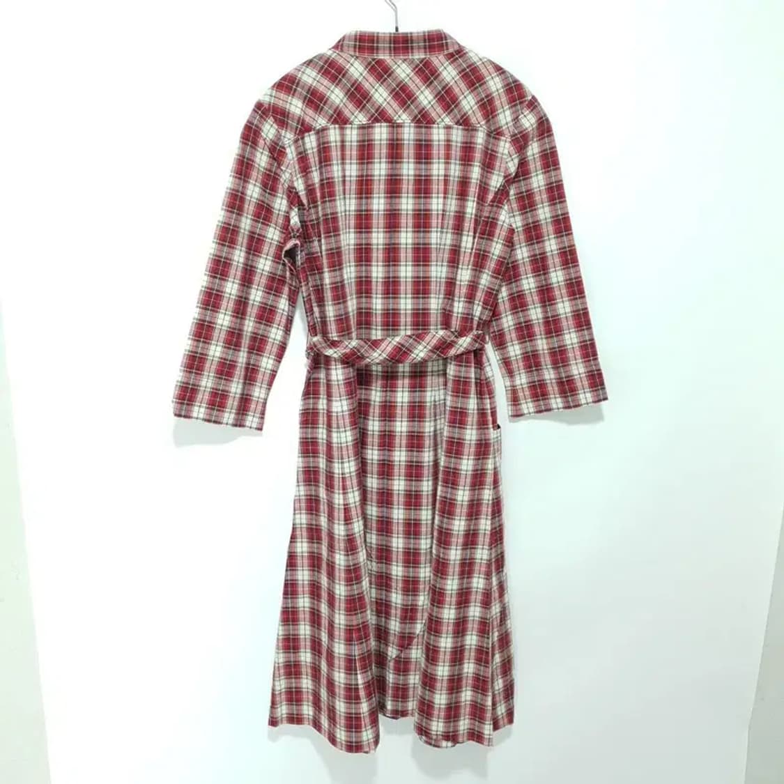 BCBG 7부 체크 셔츠 롱 원피스 91-98-165_S0829 상품이미지5