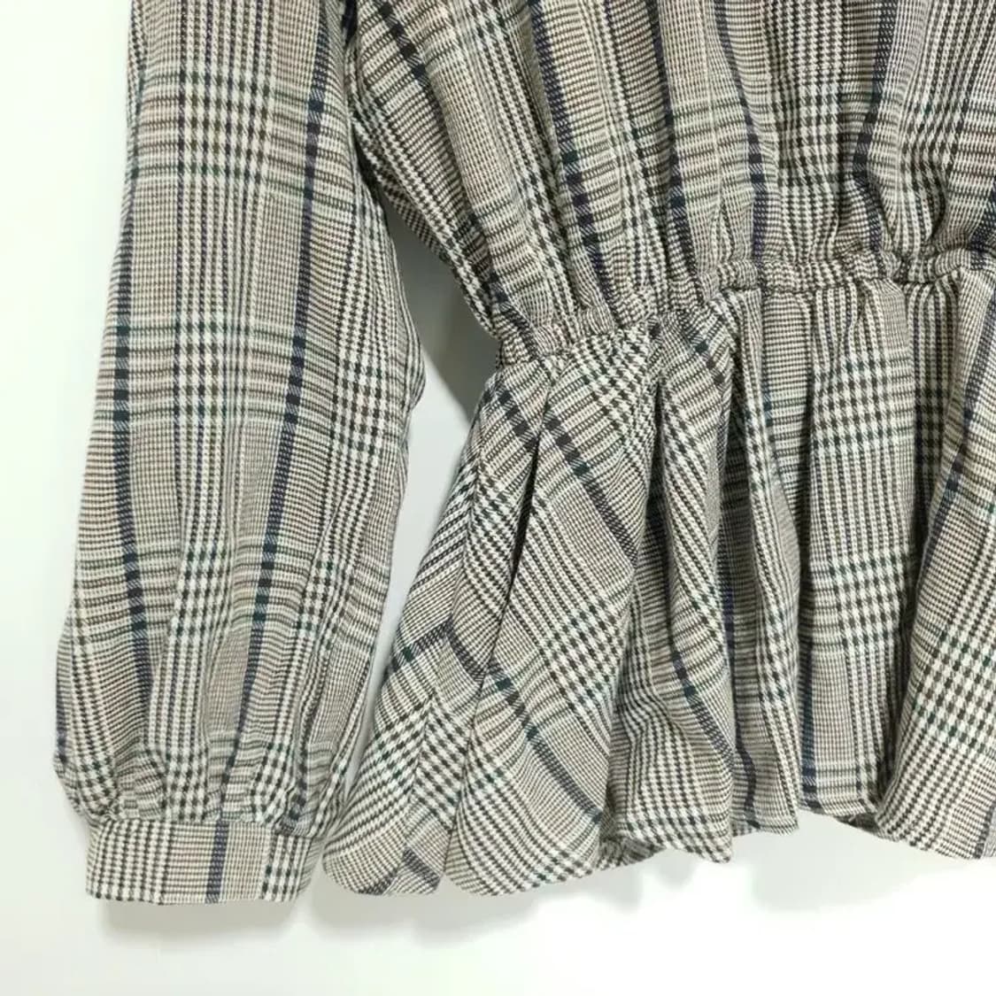 리리앤코 체크 블라우스 1_M0761 상품이미지5