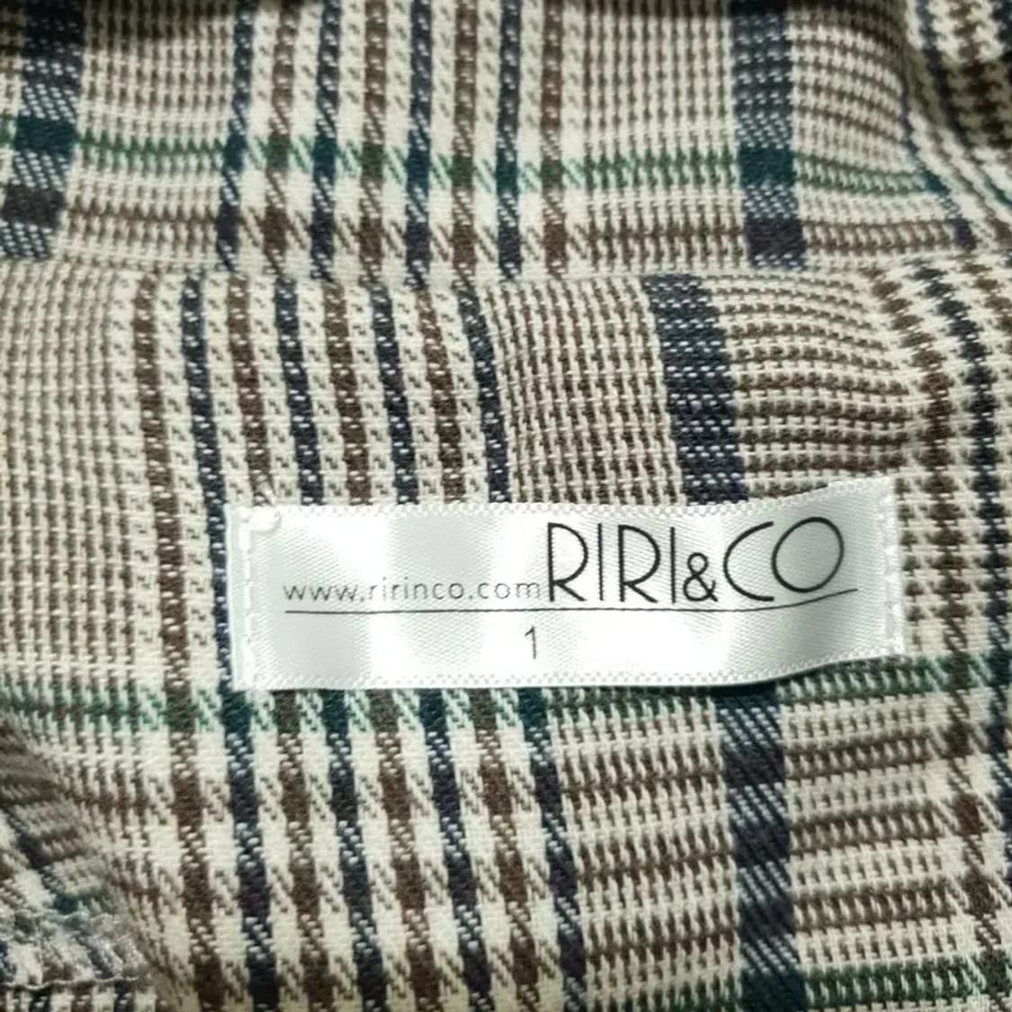 리리앤코 체크 블라우스 1_M0761 상품이미지7