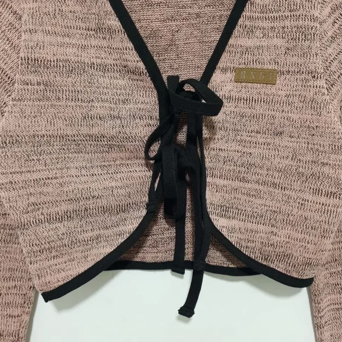 러닝하이 더블 스트링 니트 볼레로 가디건 F_M0756 상품이미지3
