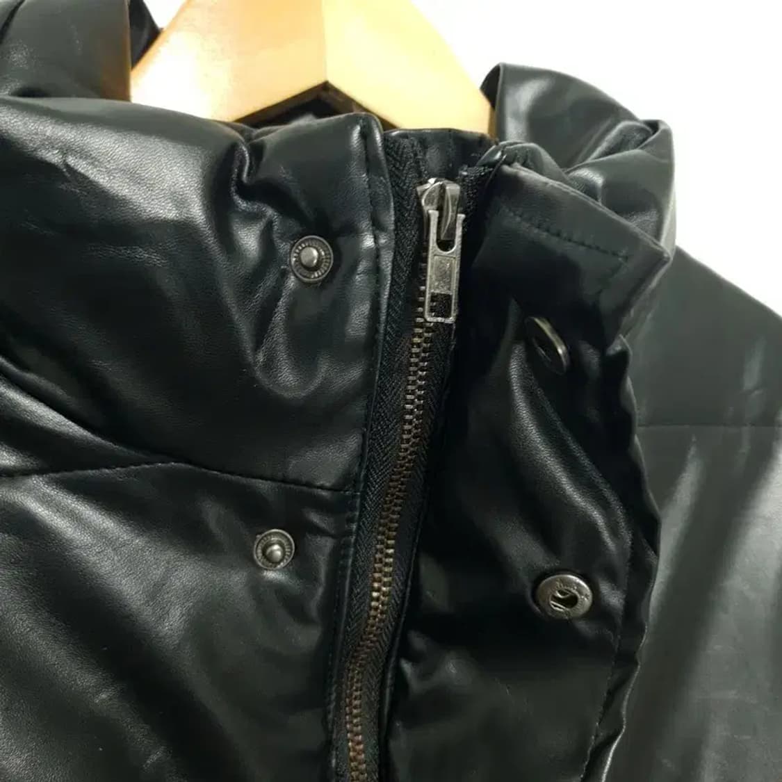 여성 레더 크롭 패딩 M_W0175 상품이미지6