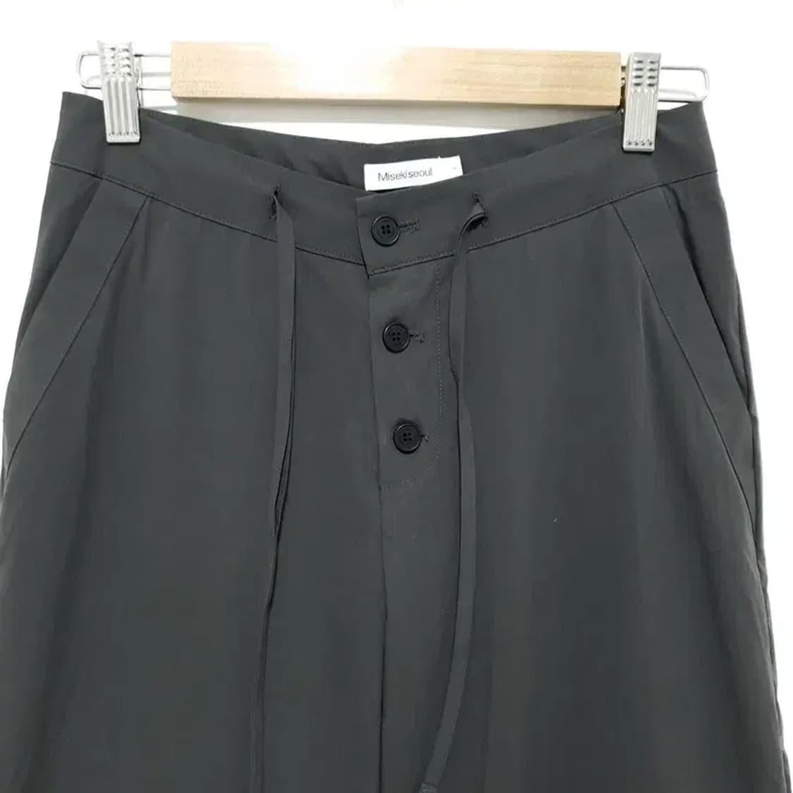 미세키 서울 트루 릴렉스 팬츠 1 차콜_S0900 상품이미지2
