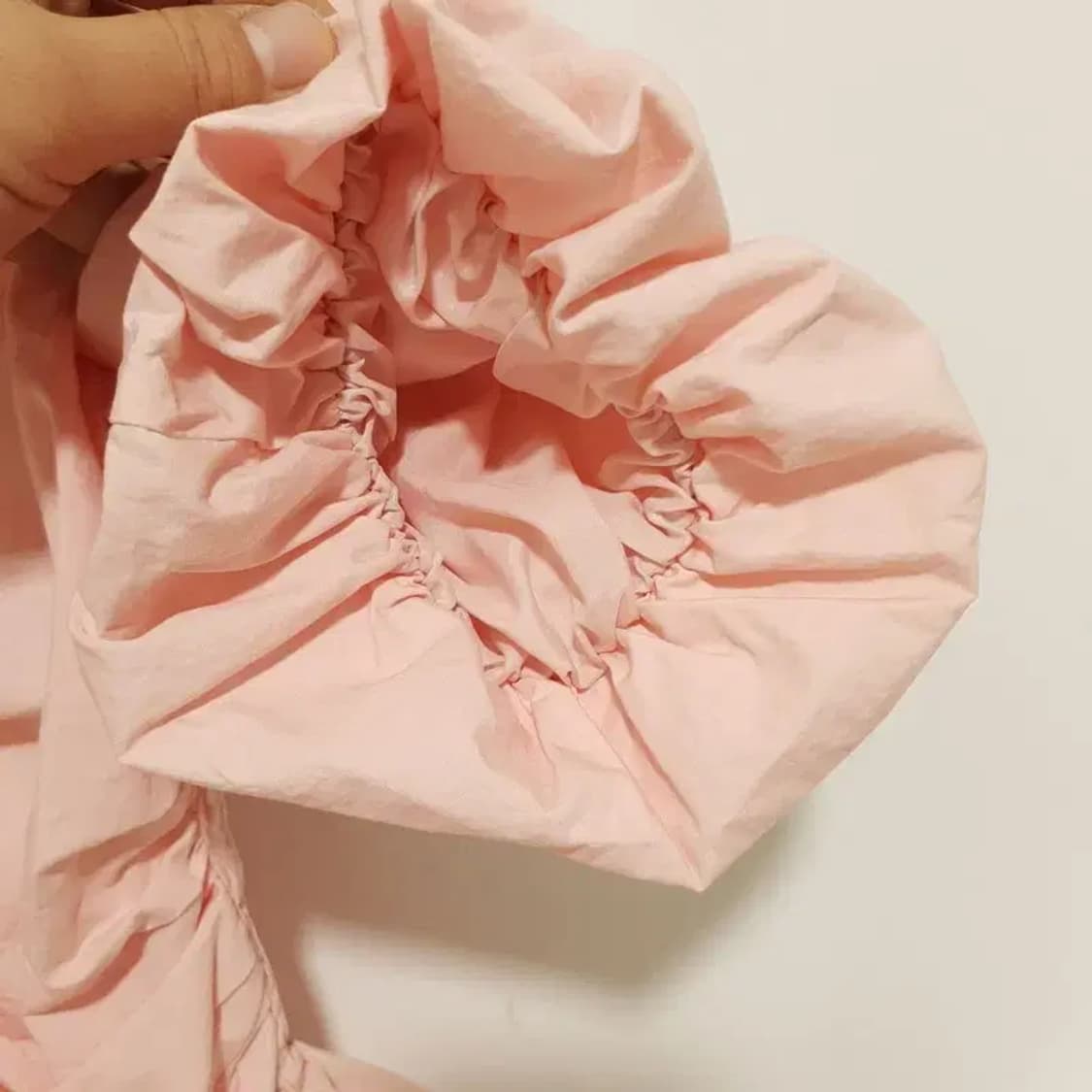 셔링 크롭 블라우스 F_S0861 상품이미지4