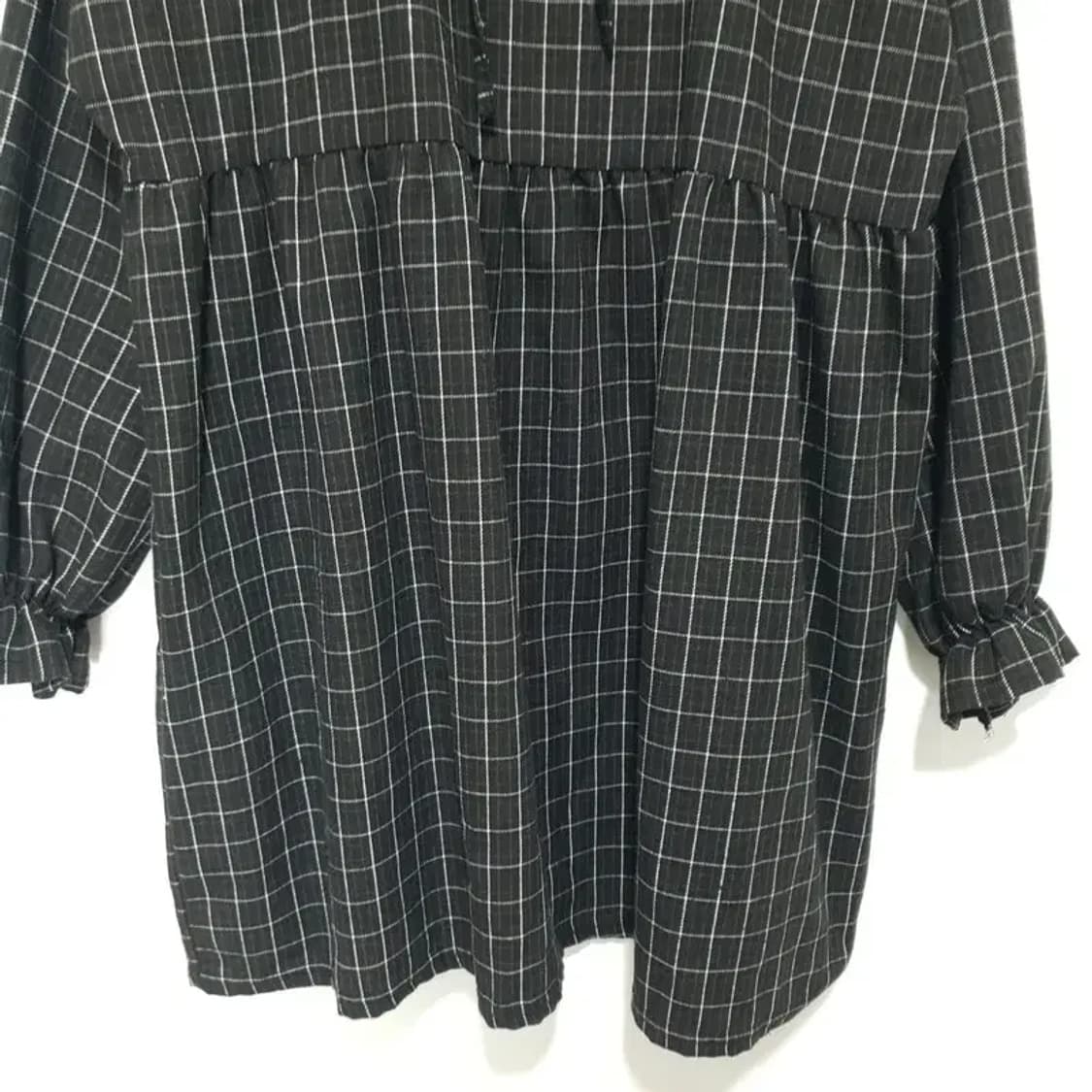 체크 원피스 F_M0843 상품이미지3