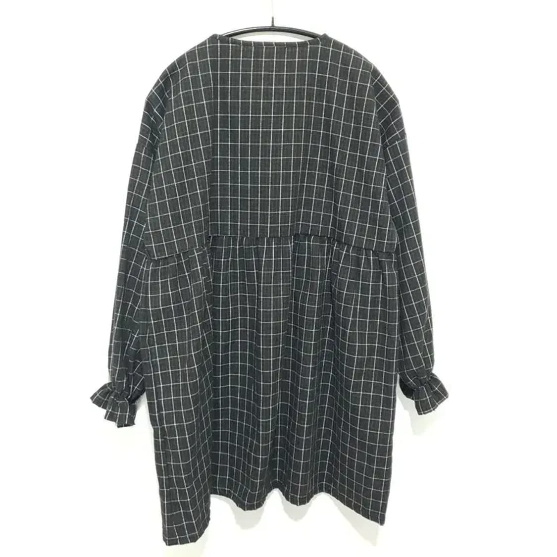 체크 원피스 F_M0843 상품이미지5