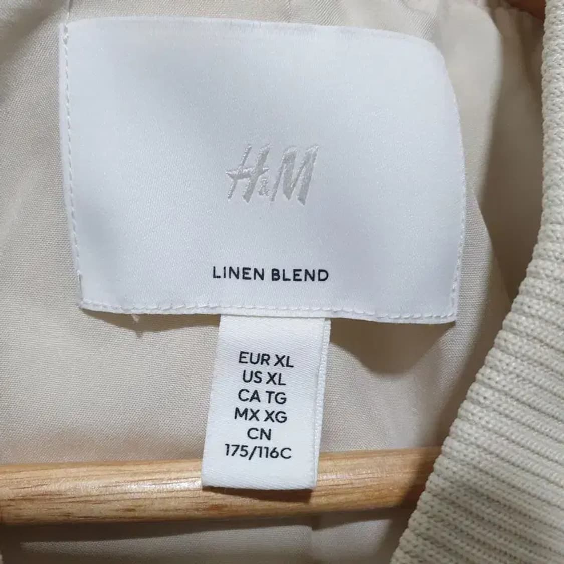 H&M 린넨 봄버 자켓 XL_M0857 상품이미지6