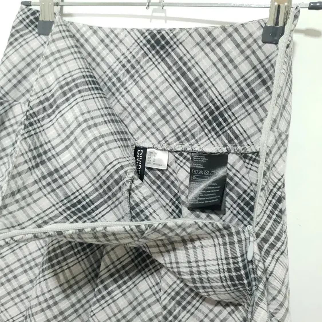 H&M 체크 플리츠 스커트 EUR 32_S0964 상품이미지4