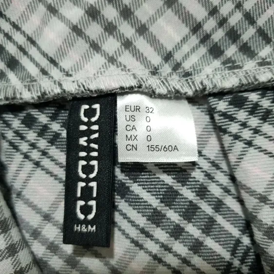 H&M 체크 플리츠 스커트 EUR 32_S0964 상품이미지5
