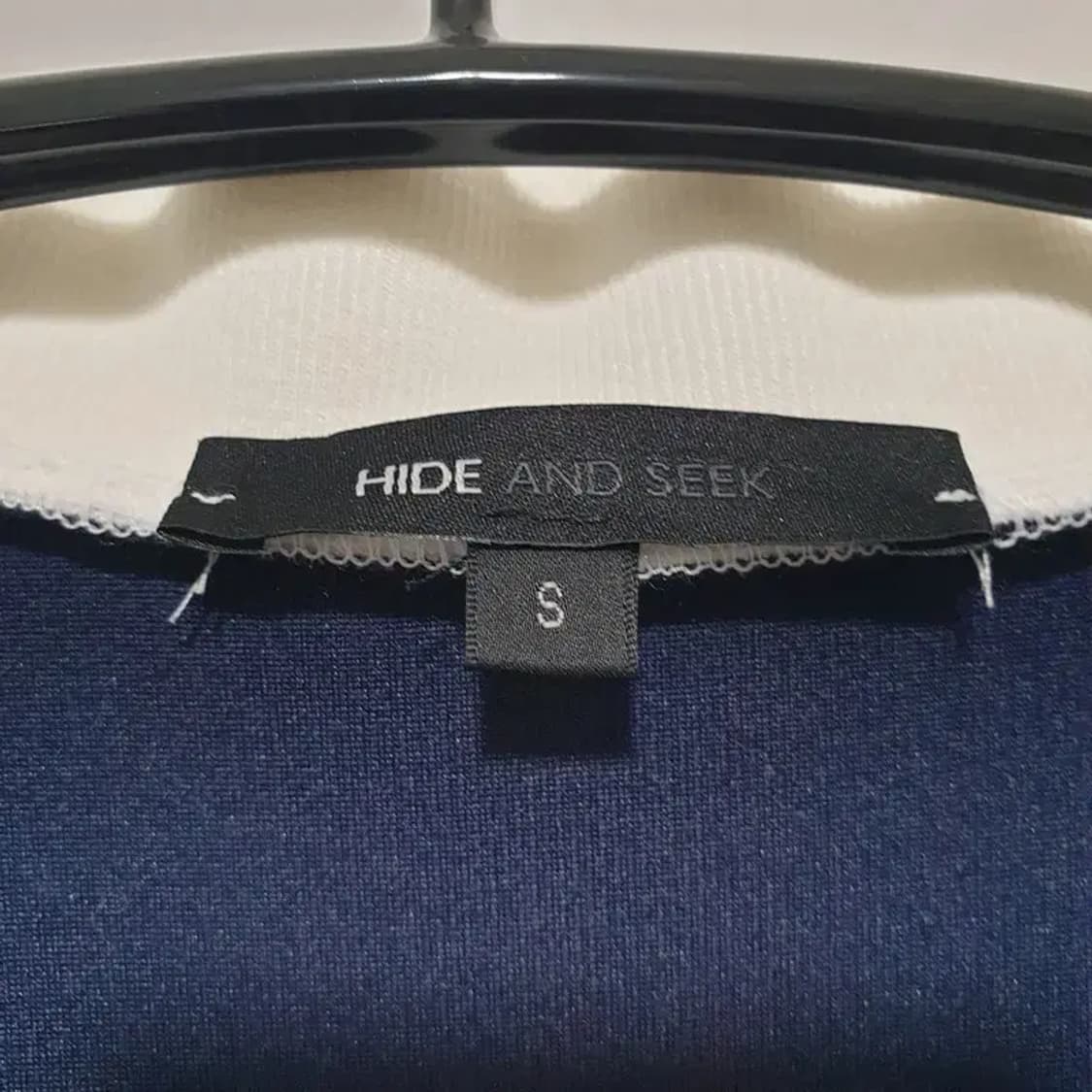 HIDE 크롭 카라 니트 S_M0889 상품이미지7