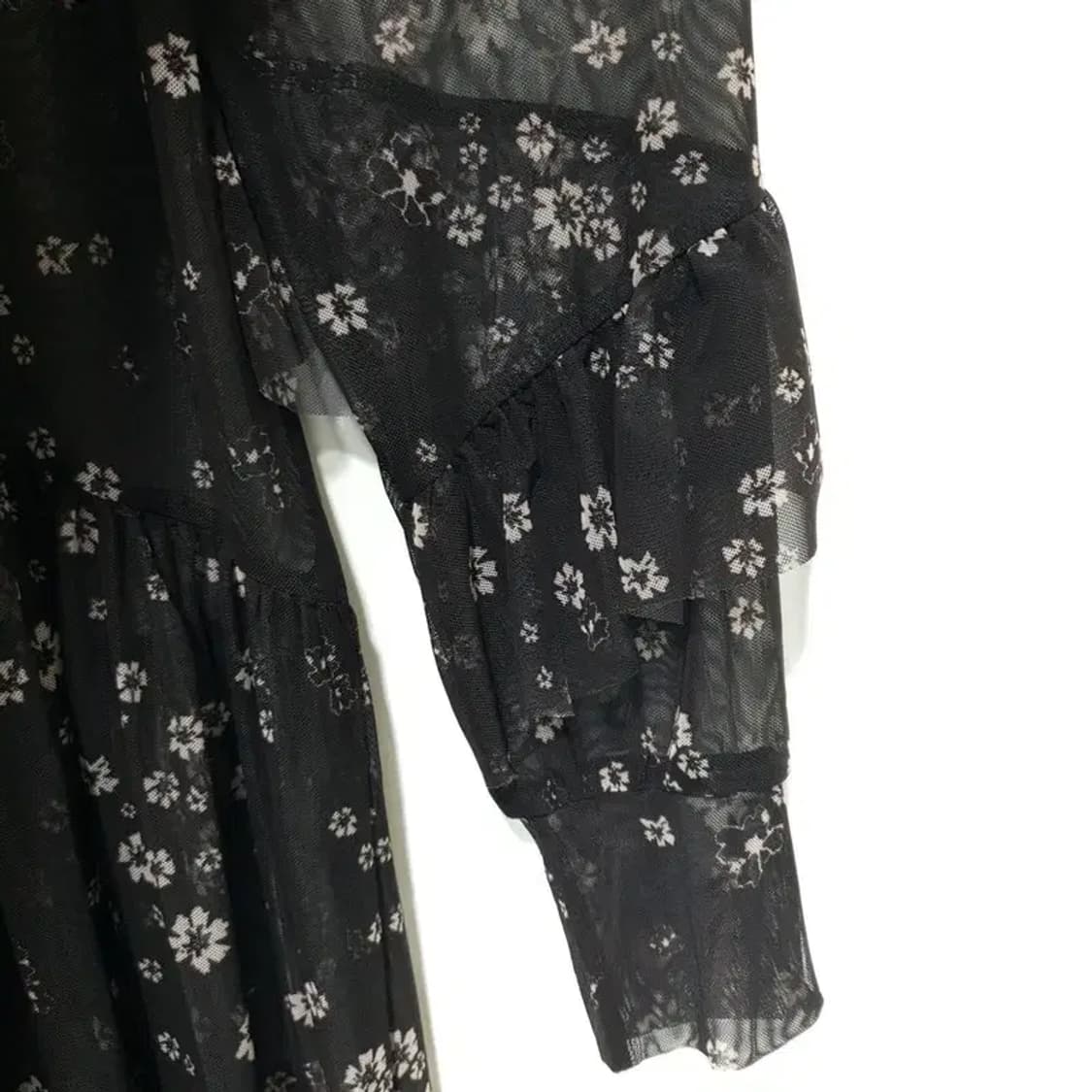 H&M 플로럴 시스루 원피스 XS_M0896 상품이미지4