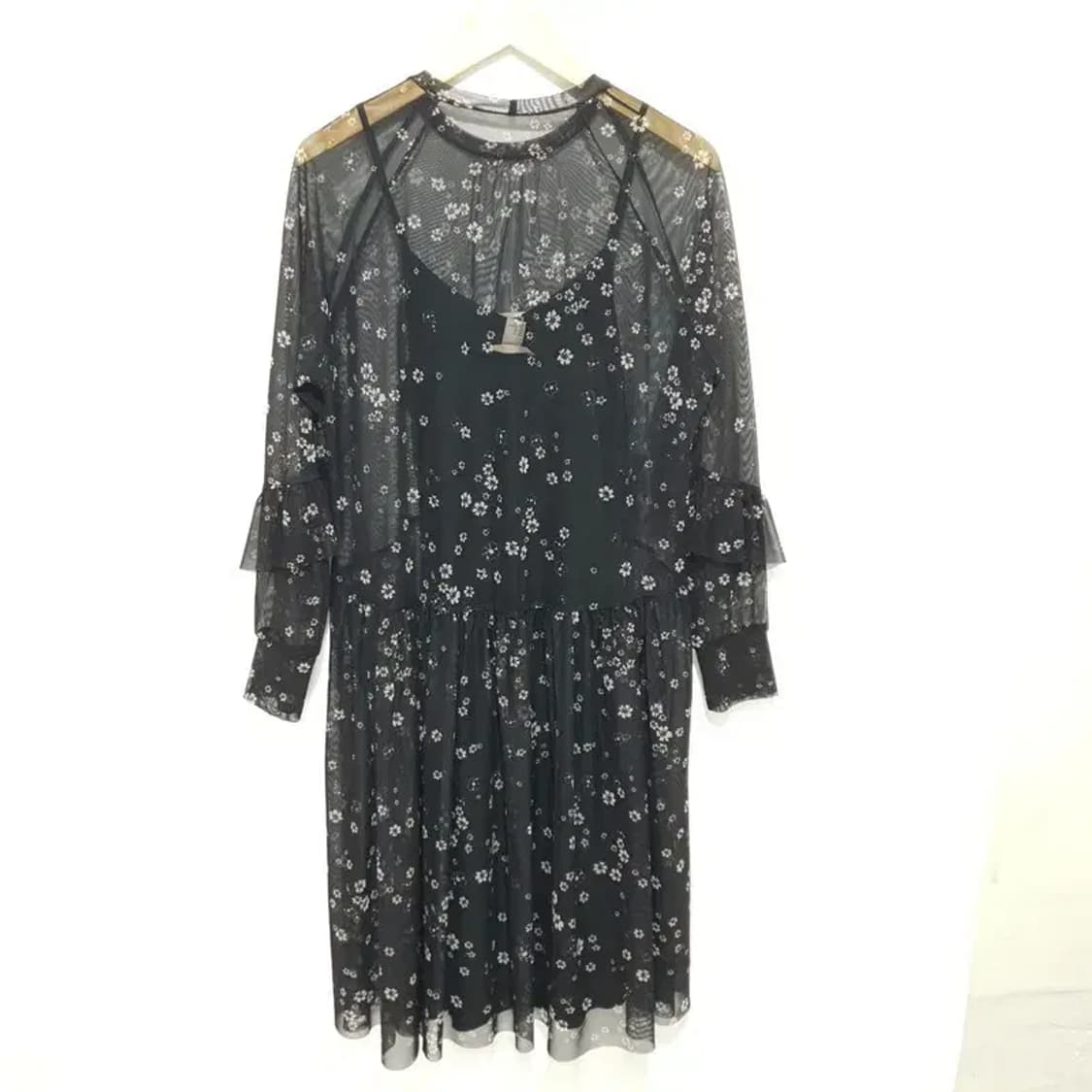 H&M 플로럴 시스루 원피스 XS_M0896 상품이미지5
