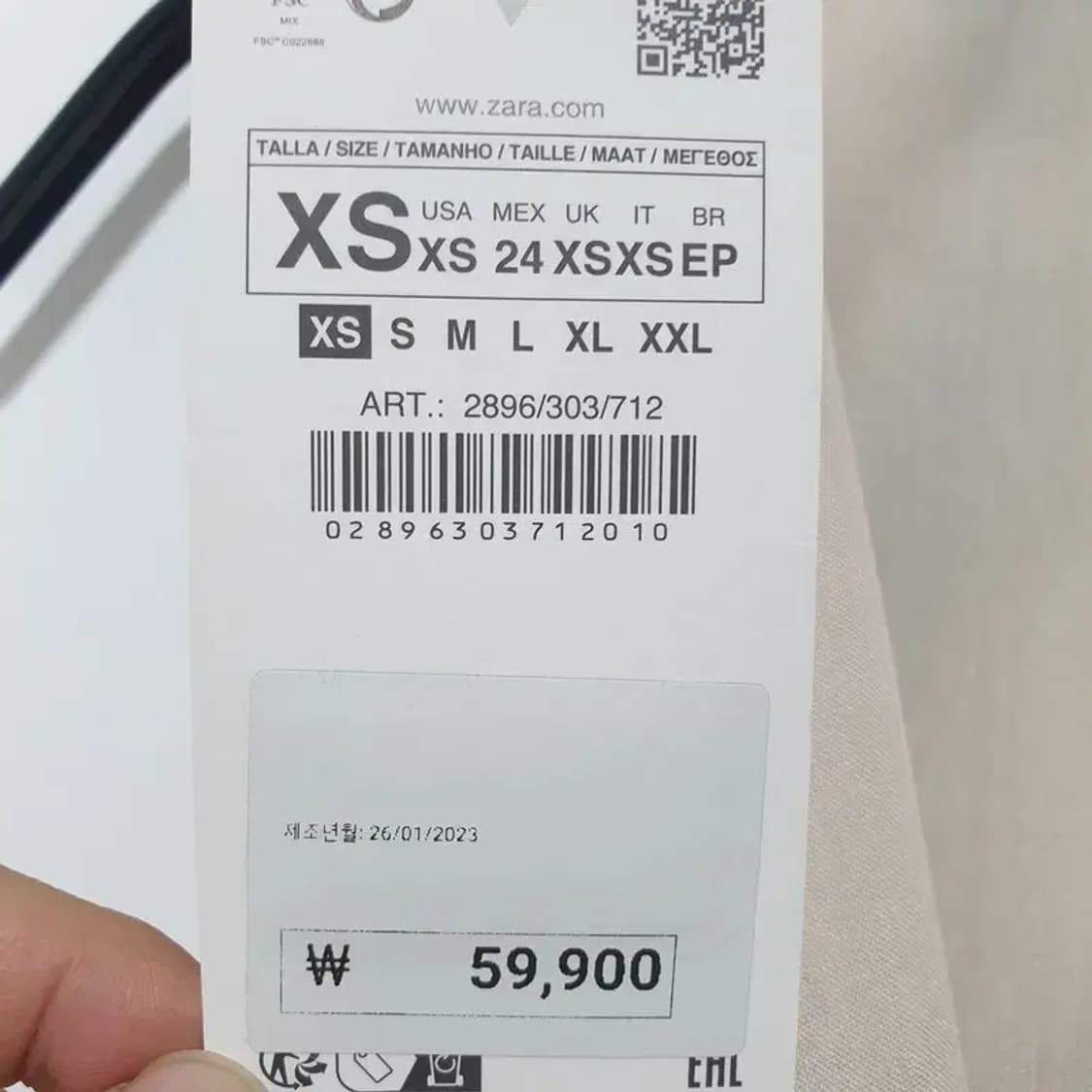 자라 프린팅 언발 셔링 민소매 원피스 XS_S0961 상품이미지6