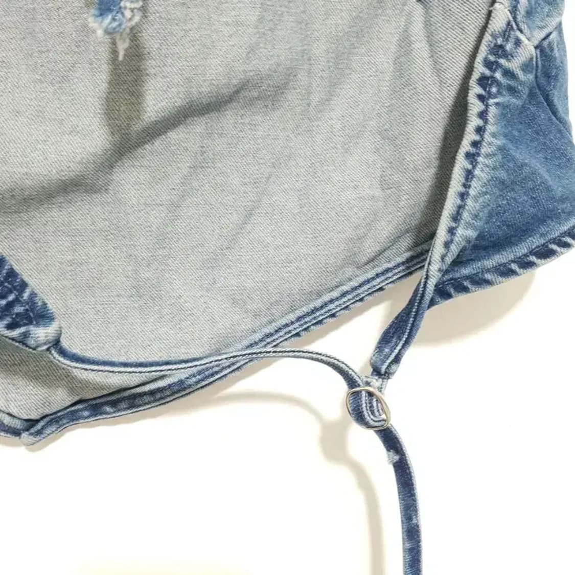 자라 데님 백리스 홀터넥 탑 M_S0982 상품이미지3