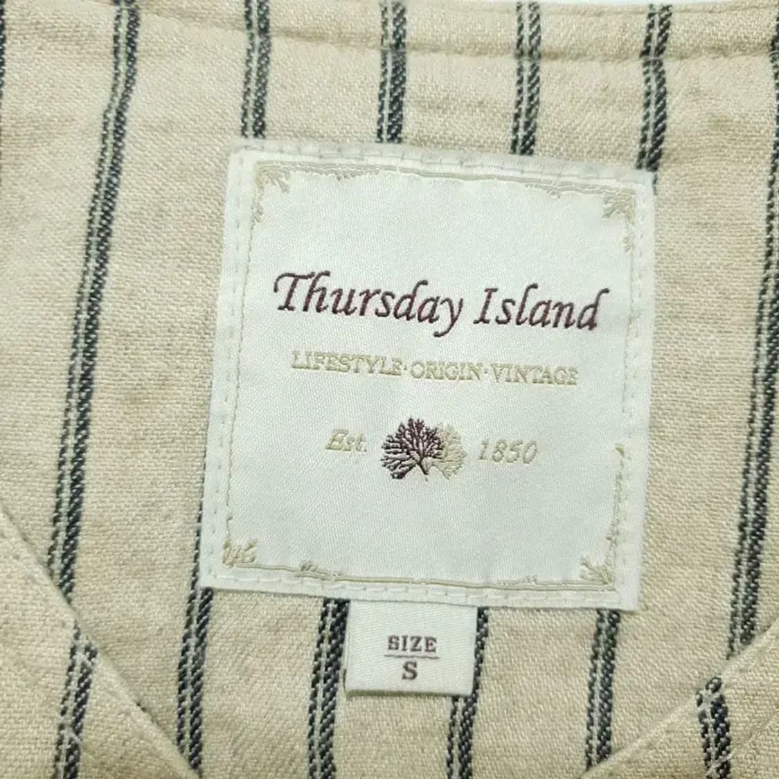 써스데이아일랜드 스트라이프 린넨 자켓 S_M0930 상품이미지7