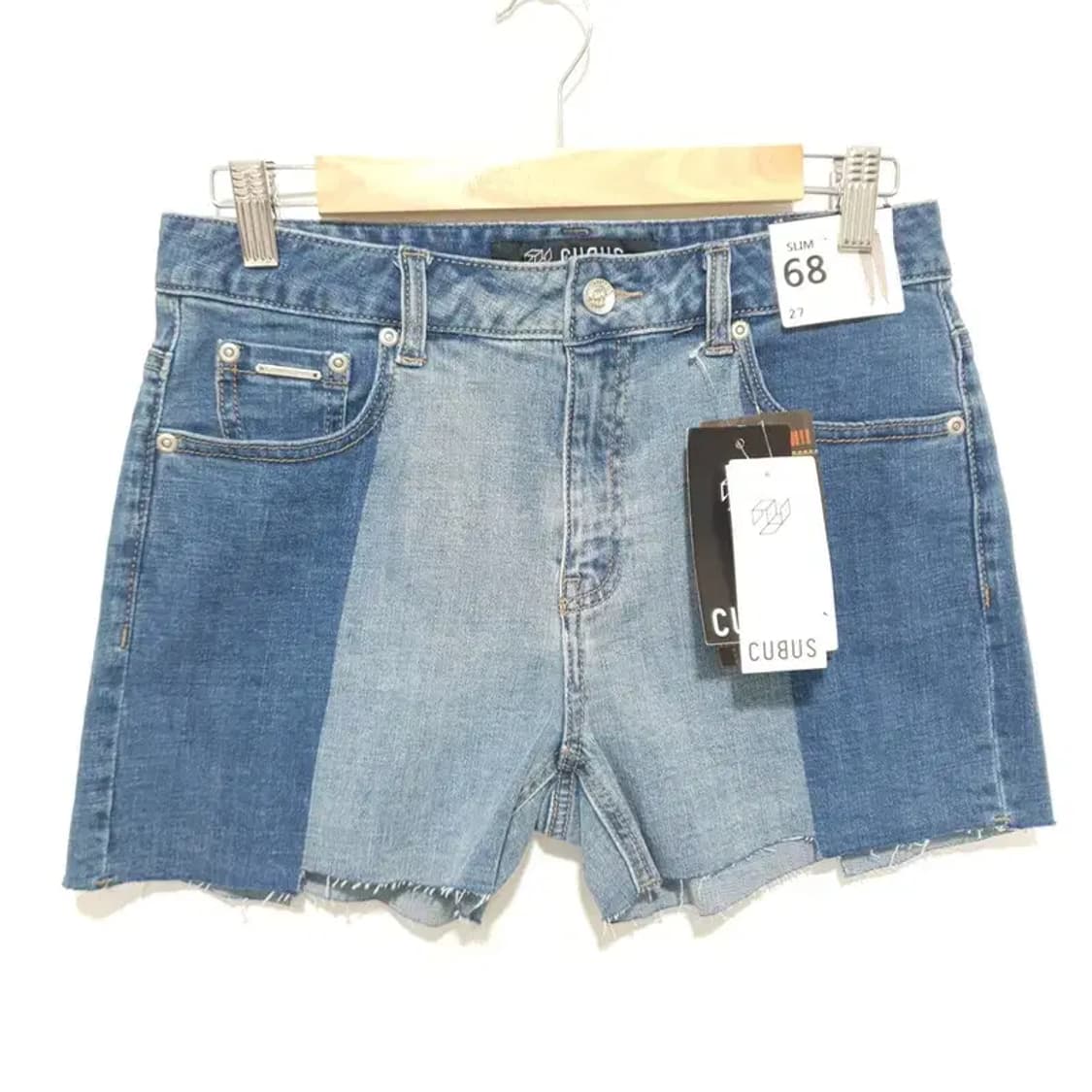 뱅뱅 배색 언발 컷팅 데님 팬츠 27_S0992 상품이미지1