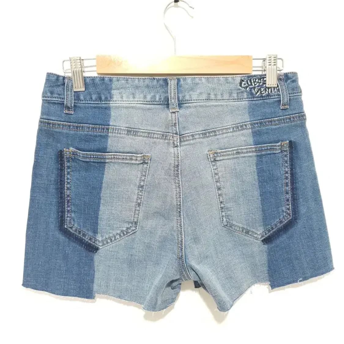 뱅뱅 배색 언발 컷팅 데님 팬츠 27_S0992 상품이미지2