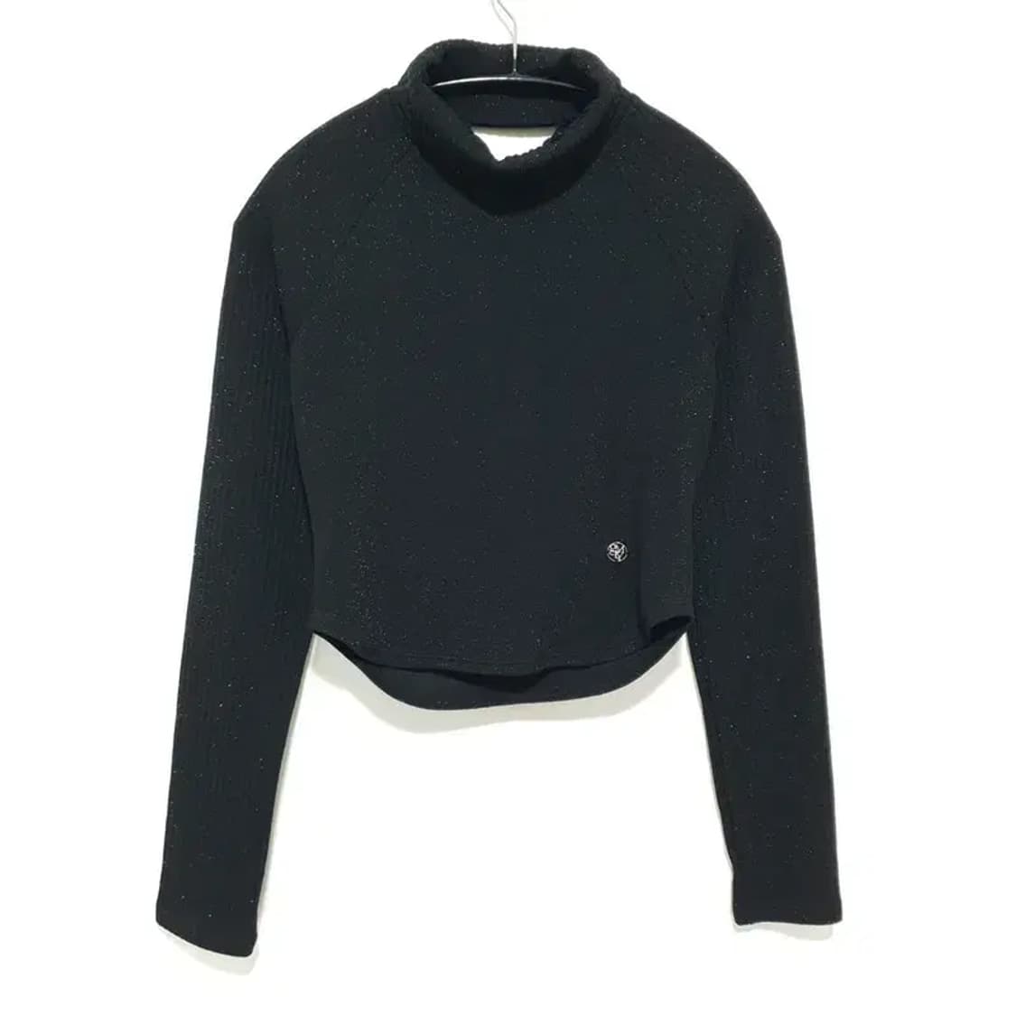 김미더영 백리스 터들넥 크롭 니트 F_W0230 상품이미지1