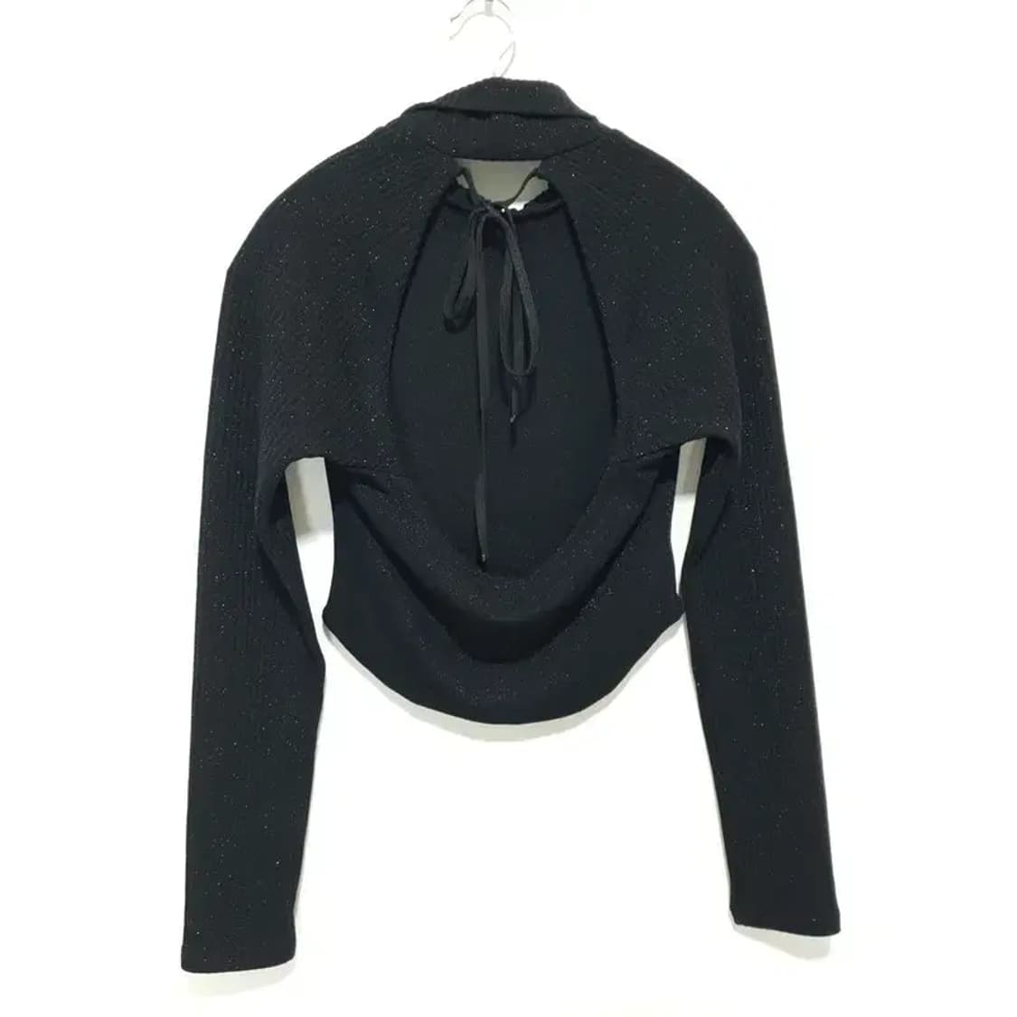 김미더영 백리스 터들넥 크롭 니트 F_W0230 상품이미지5