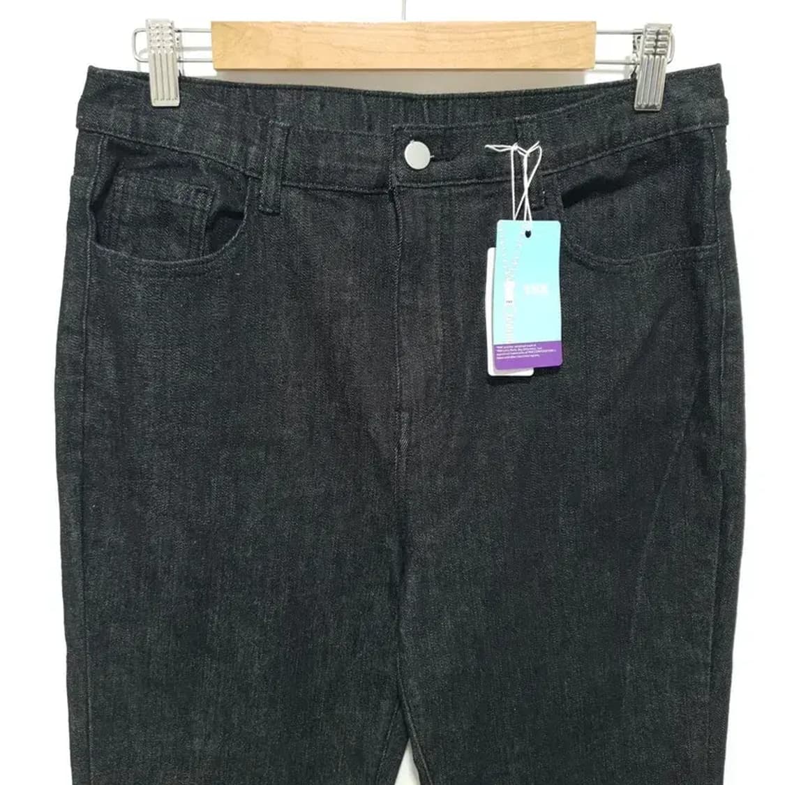 여성 생지 부츠컷 데님 팬츠 2XL_M0947 상품이미지2